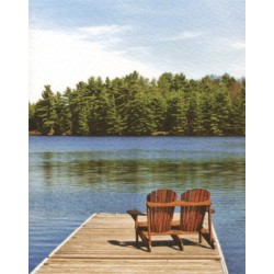 Ponton au bord du lac